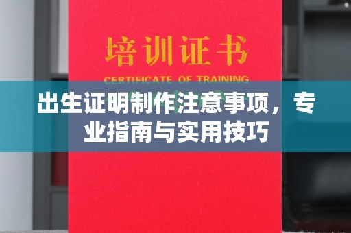 九台出生证明制作注意事项，专业指南与实用技巧