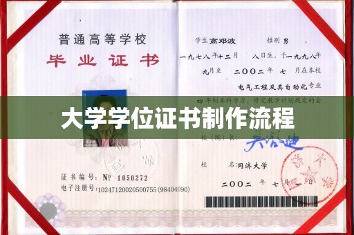 九台大学学位证书制作流程