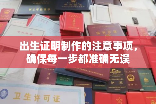 九台出生证明制作的注意事项，确保每一步都准确无误