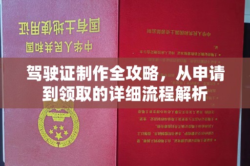 九台驾驶证制作全攻略，从申请到领取的详细流程解析